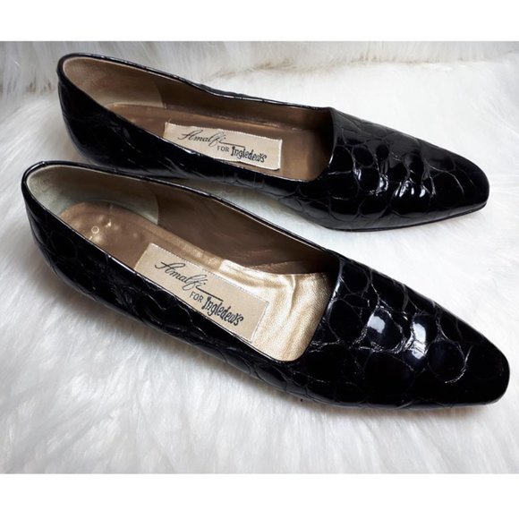 "Amalfi" for Ingledews black leather pumps size 8 AAA - Picture 5 of 5